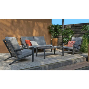 Modern Garden Sets Aluminum Conversation Sets With Staple fiber cloth Outdoor Furniture Sofa backyard sofa garden couch