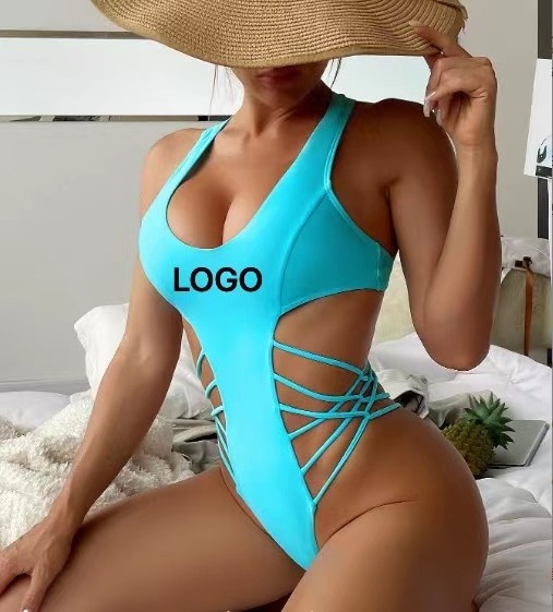 Custom Logo Swimsuit 2022 Women Sexy Mini Micro Bikini brazil Solid Color One Piece Custom Bikini Custom Made Swimwear