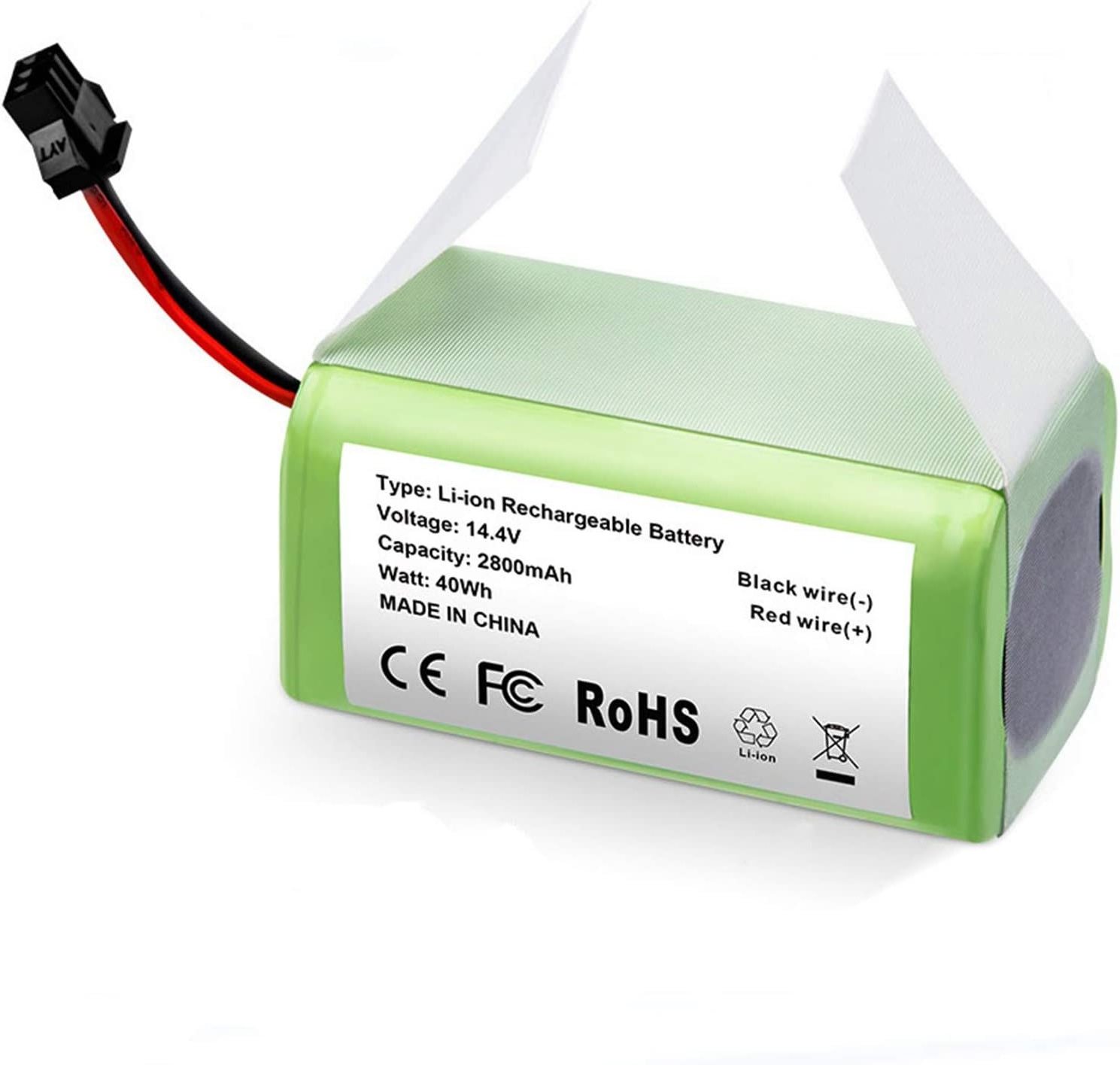 14.4v 2800mAh Replacement Battery Compatible with Eufy RoboVac 11 11S 11S MAX 30 15C 15T 12 35C Ecovacs Deebot N79S DN622