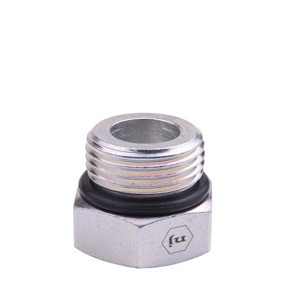 Zhejiang Manufacture Carbon steel Zinc plated Unf ORB thread Hollow hex SAE # 090109A Hydraulic Hose Plug