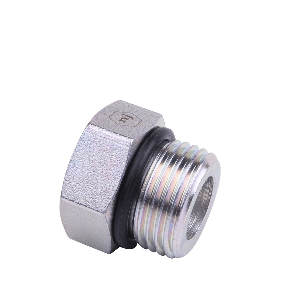 Zhejiang Manufacture Carbon steel Zinc plated Unf ORB thread Hollow hex SAE # 090109A Hydraulic Hose Plug