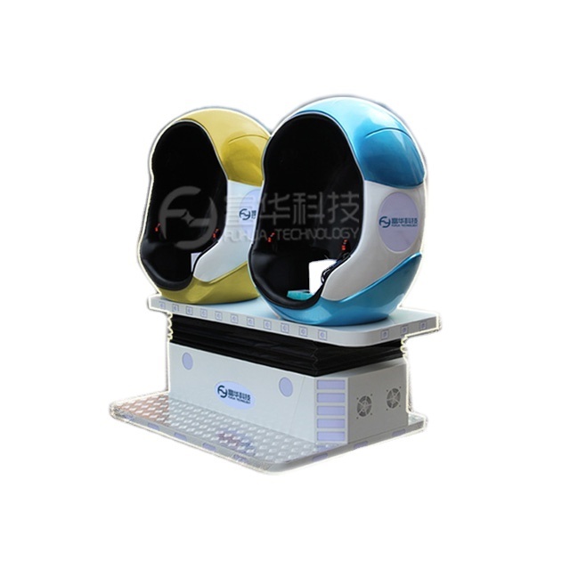 Earn Money 9D VR Motion Chair Cinema Virtual Reality 360 VR Chair With VR Glasses 2 Seat Motion Egg Chair Simulator