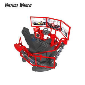 Arcade  Car Game Simulator  3 Screen Racing Car Simulator 6Dof Electric  Dynamic System  Car Driving Simulator