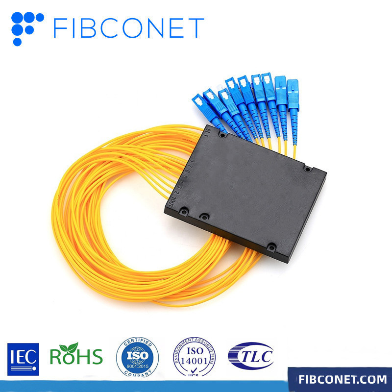 Fiber Optic Multimodule 1x8/1x16/1x32 SC APC /UPC PLC splitter 1270-1610nm 2/4/8/16 CWDM Fiber  Splitter ABS Box Splitter