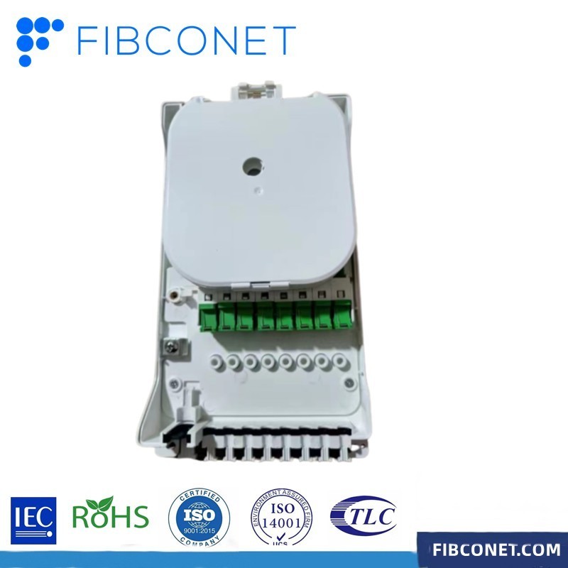 8 /16 Cores FTTH Water proof 1*8 Splitter Sc APC  Simplex  Fiber Optical Distribution Box