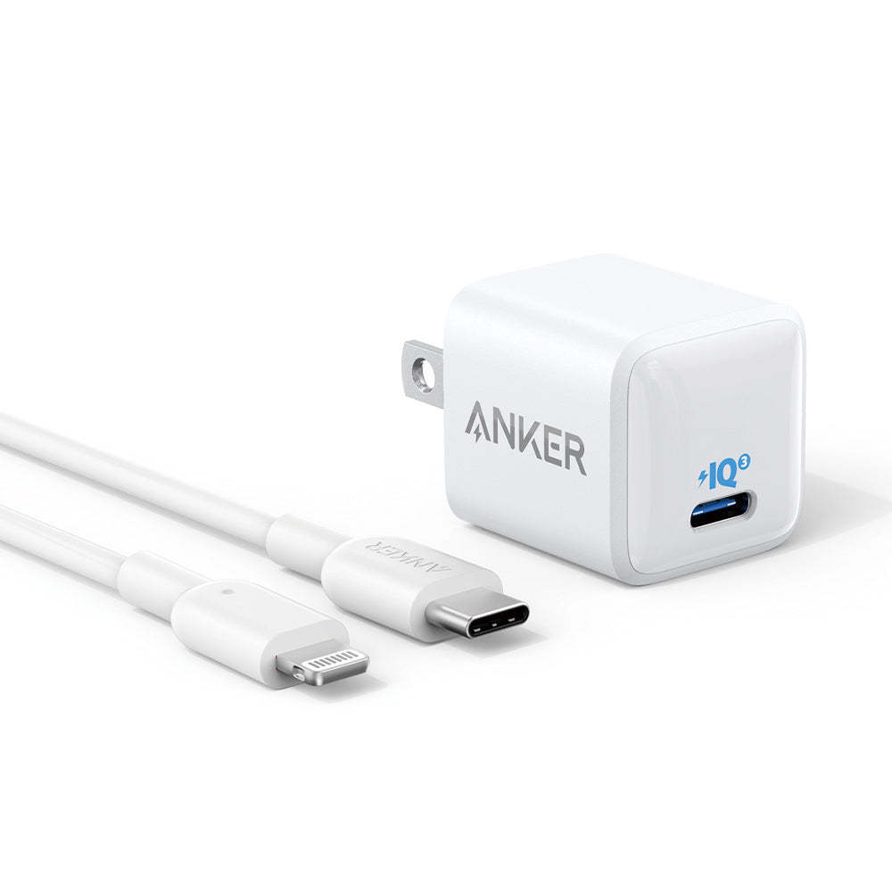 Anker USB C GaN Charger adapter 30W 511 Anker Nano 3 PIQ 3.0 Foldable PPS Fast Charger, for iPhone 15/15pro