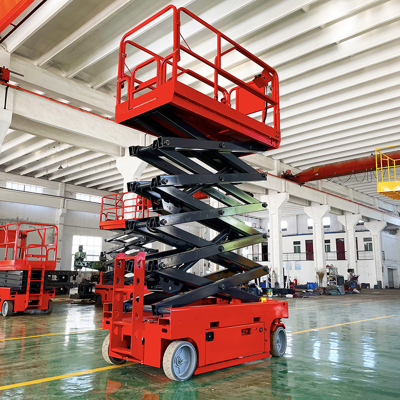 6m-14m Electric Scissor Lift Electric Man Lift Self Propelled Scissor Lift Platform For Aerial Work High Quality Durable