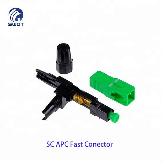 Supply pre-embedded FTTH waterproof corning SC APC optic fiber connector