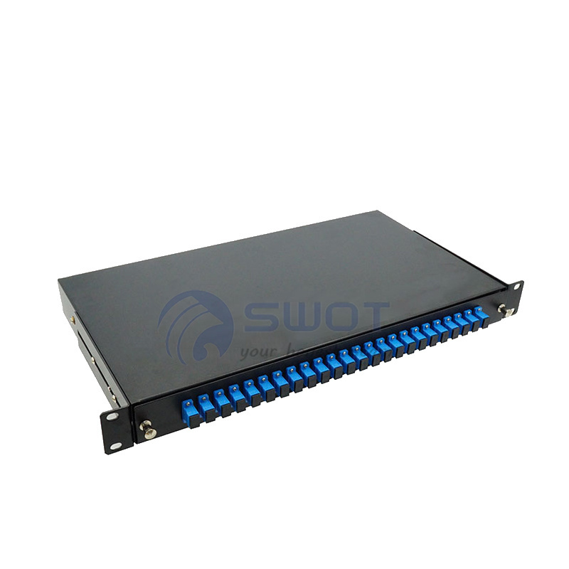 Manufacturing Rack mounted patch panel drawer style 24 port fiber optic patch panel