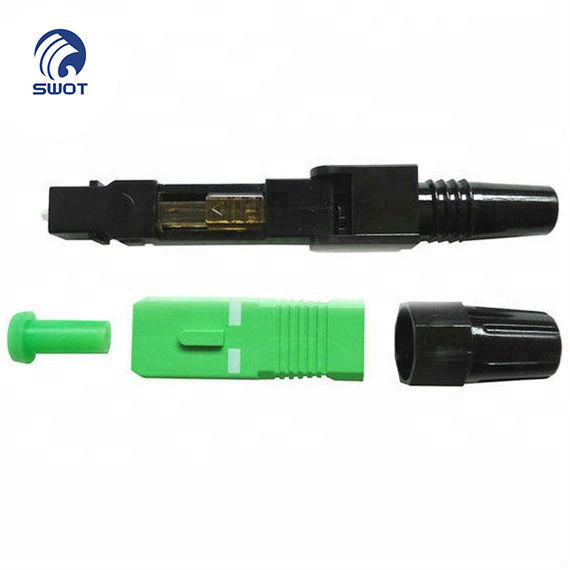 Supply pre-embedded FTTH waterproof corning SC APC optic fiber connector