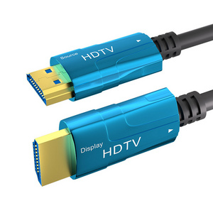 OEM & Stock HDMI 2.0 Active Fiber Optic Cable AM To AM 4K 60Hz UHD 3D 4.8mm HDMI Cord Cables