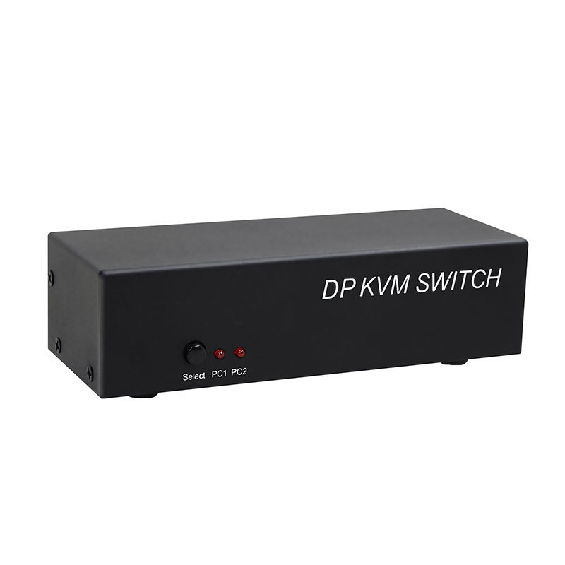 4K@60Hz 2 Port DP Switcher 2 in 1 out DP Switch with KVM USB HUB