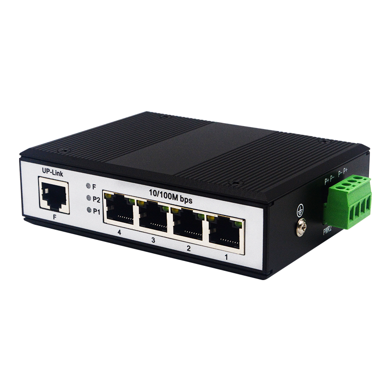 Hot Selling Industrial 100M 5 Ports Ethernet Switch 100Mbps Unmanaged 35mm DIN rail Network Switch