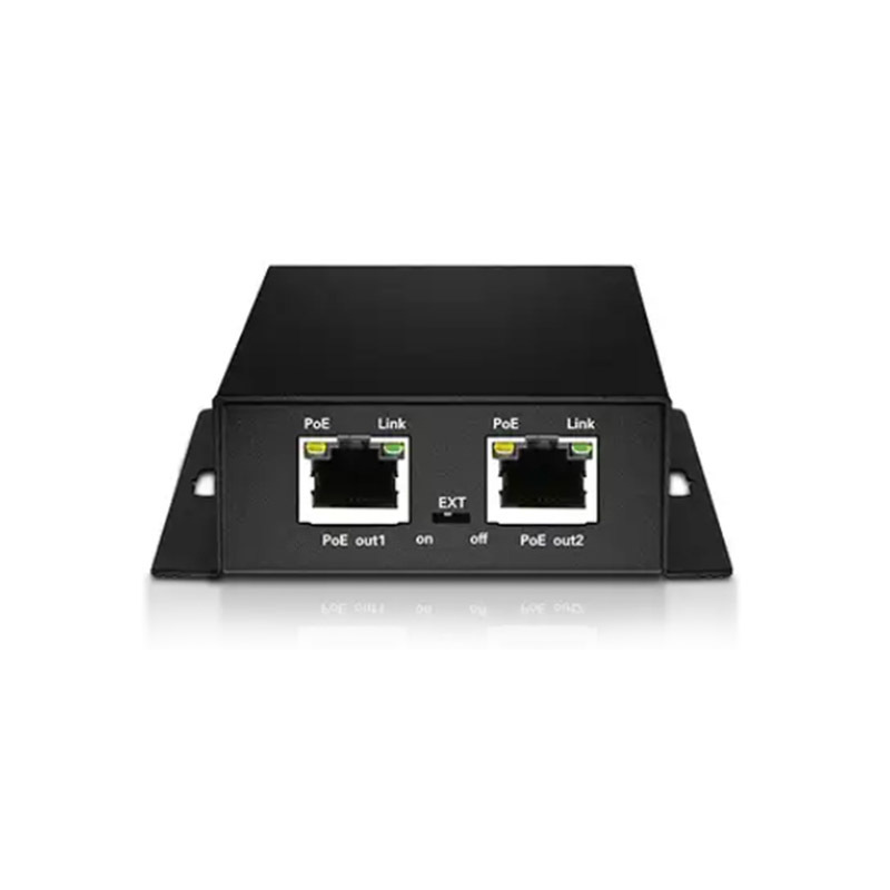 2 Port 10/100/1000M PoE Repeater Switch 30/60/90W 250m Standard PoE++ Extender