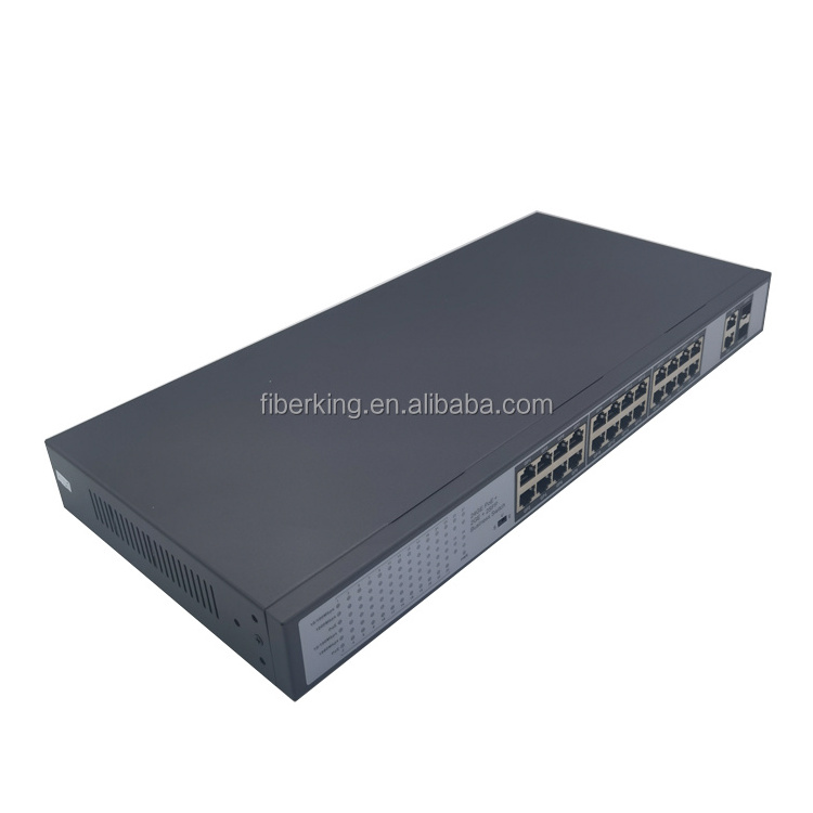 24 Port L2 Managed Ethernet Network Switch with 2 SFP Port d-link poe switch gigabit