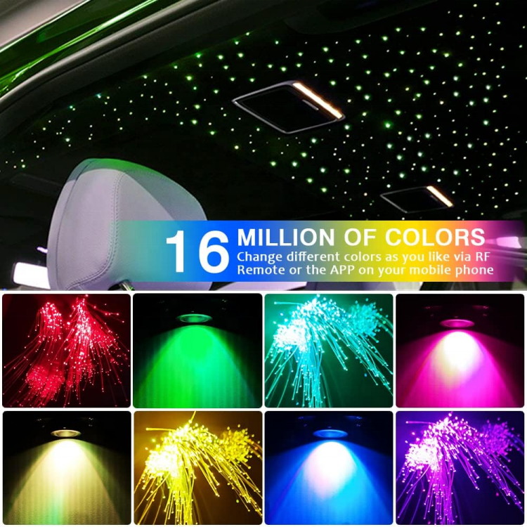 Star Ceiling Kit starlight headliner kit twinkle  Fiber Optic Lights For Car Sky Ceiling  Car Accessories Light