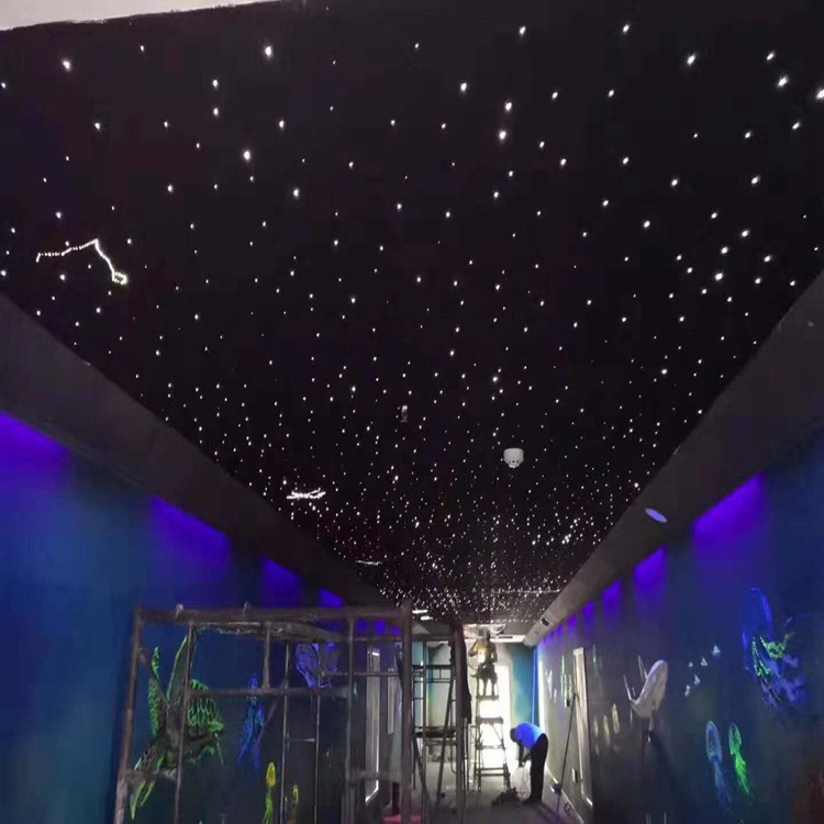 KINZ Fibra Optica Lighting Fiber Optic Star Ceiling Tiles Star Ceiling For Home Living Decoration Accept Customization