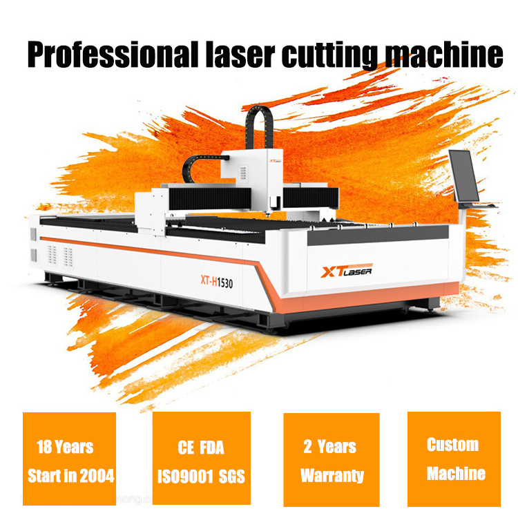 2000w 3kw fiber optic equipment cnc laser cutter carbon metal fiber laser cutting machine for stainless steel sheet