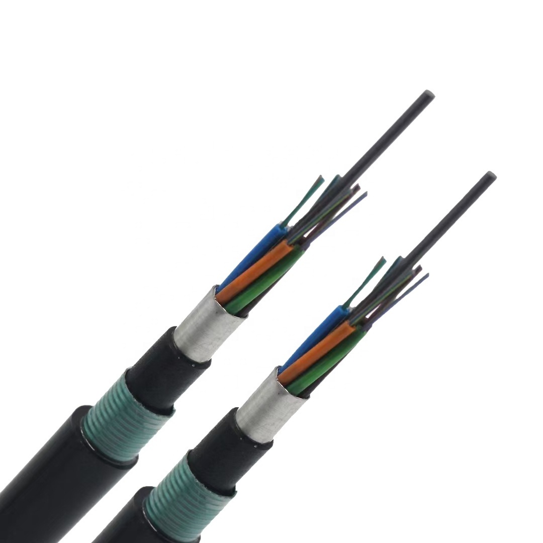 Factory Direct Outdoor Cable 24 to144 Cores Direct Buried Duct GYTA53 Singlemode Fiber Optical Cable