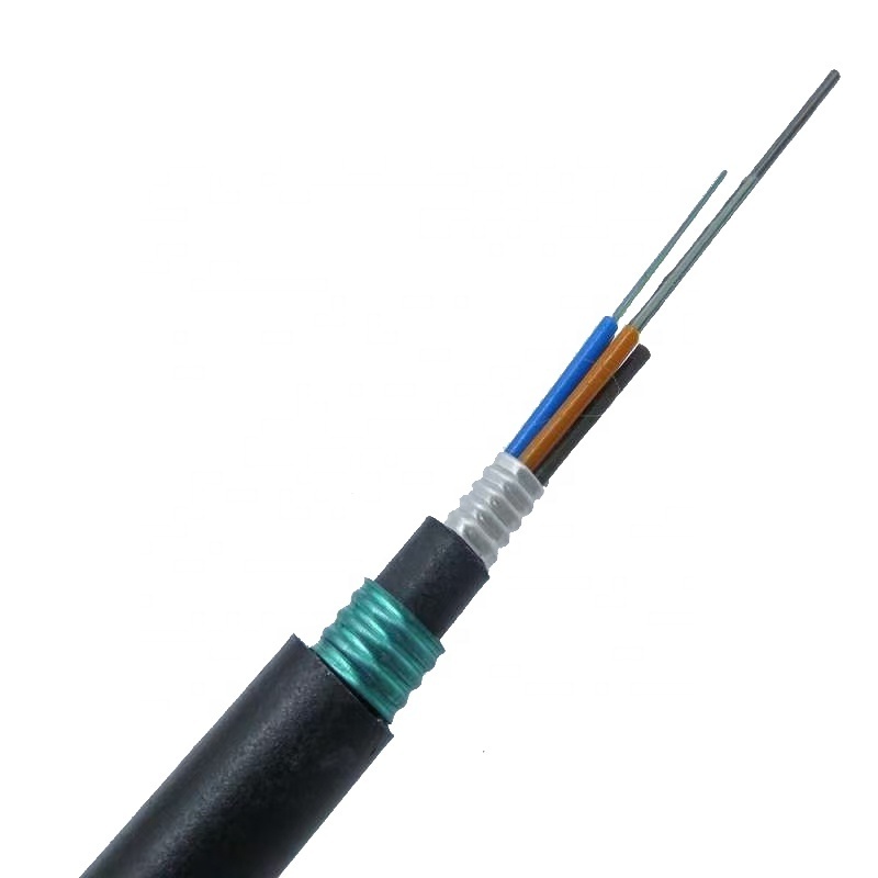 Factory Direct Outdoor Cable 24 to144 Cores Direct Buried Duct GYTA53 Singlemode Fiber Optical Cable