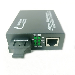 10/100/1000M Media Converter 10KM 20KM Dual Fiber SC Rj45 Gigabit Fiber Optical Ethernet Media Converter