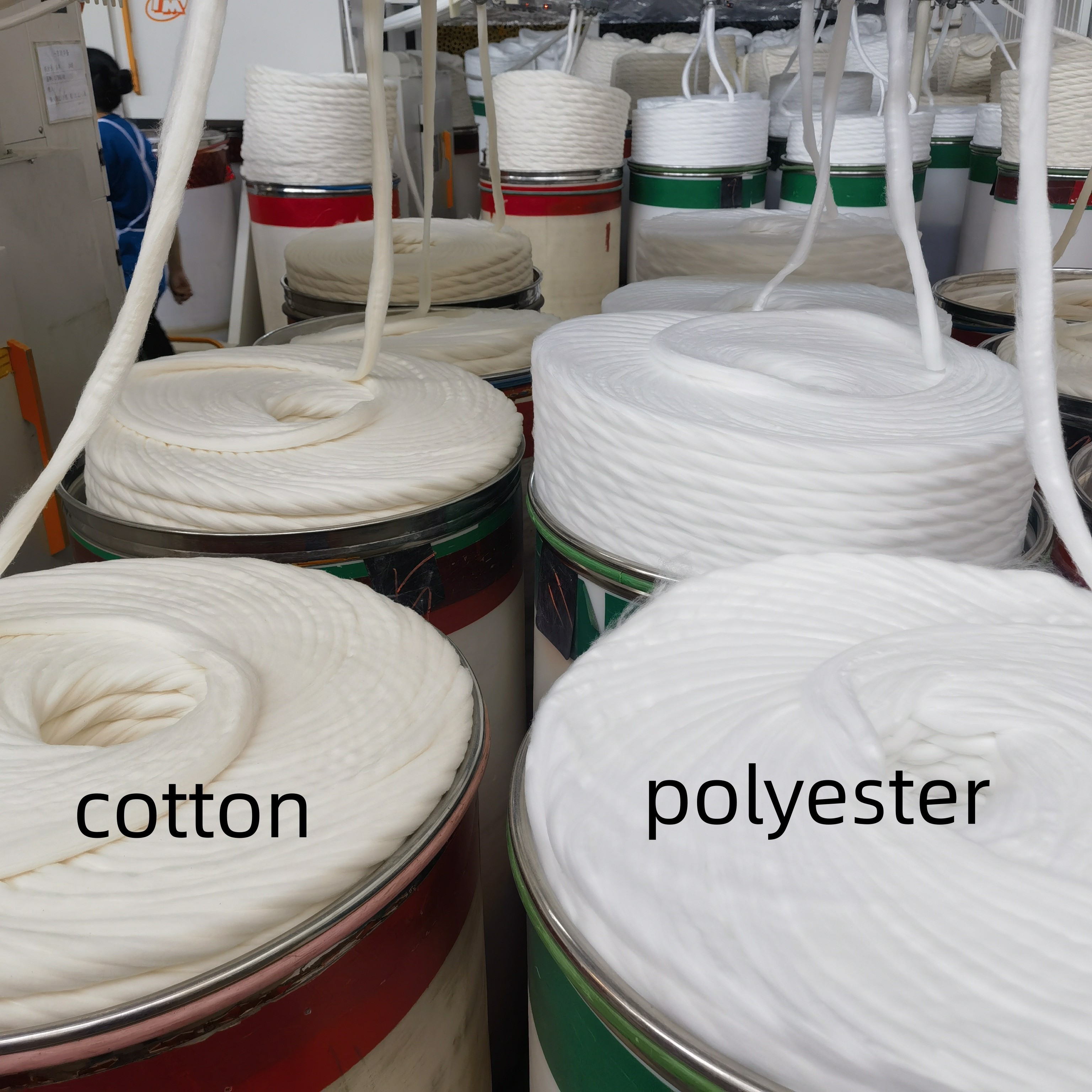 High Tenacity Textile Yarn Polyester 80% Cotton 20% Siro Spinning Grey Spun Yarn for Knitting