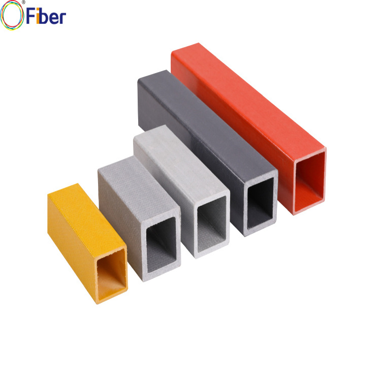 Corrosion free factory frp rectangle tube fiber glass square pipe