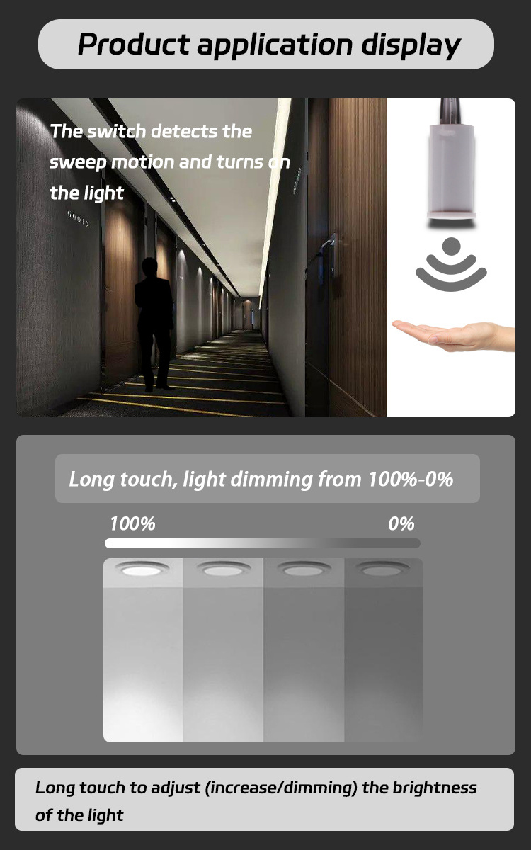 FICOLIGHT Wardrobe Ir Hand Wave Sensor Sensor Light Switch Cabinet Led Light Sensor Switch