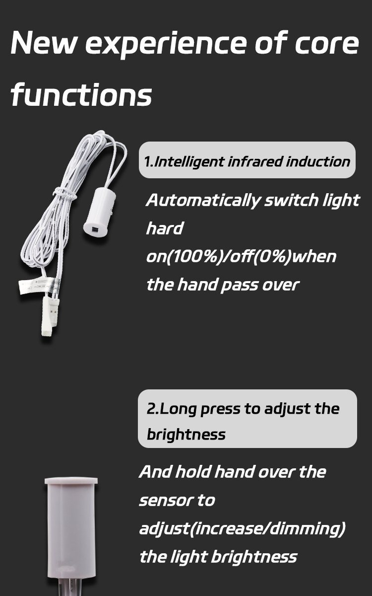 FICOLIGHT Wardrobe Ir Hand Wave Sensor Sensor Light Switch Cabinet Led Light Sensor Switch