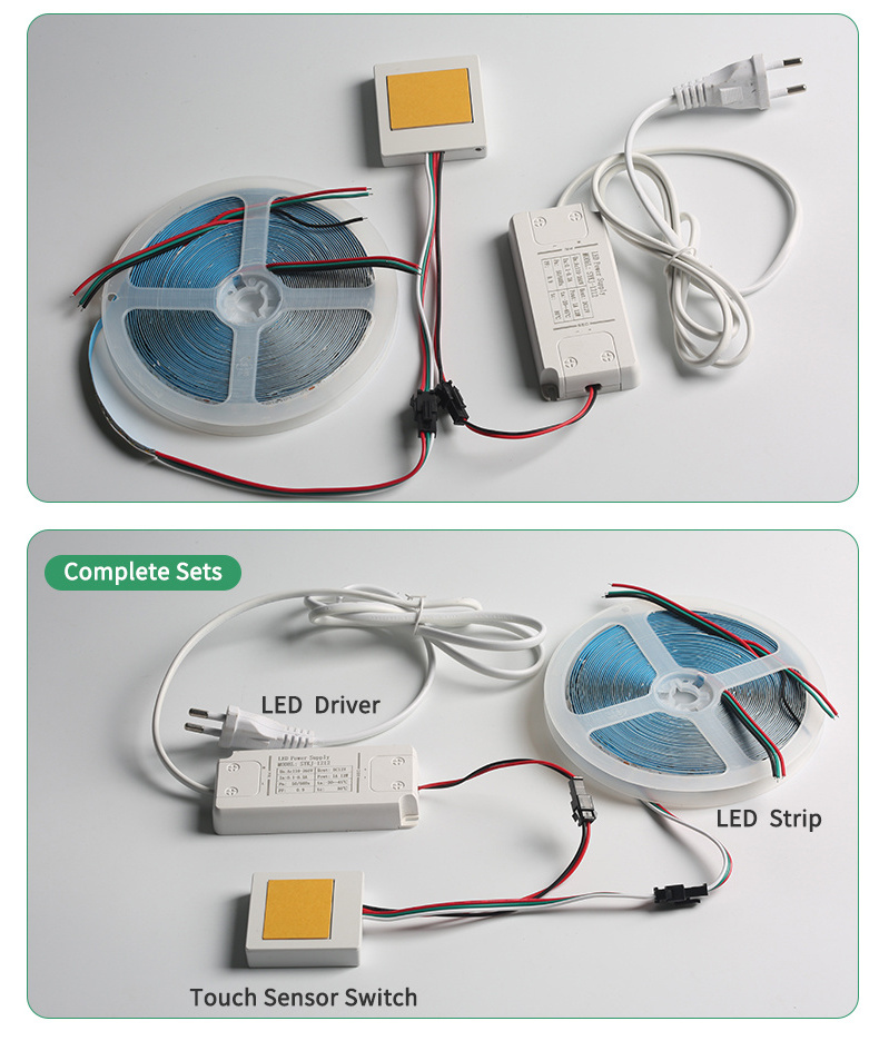 FICLUX 12V 60W ON OFF Bathroom Switch vanities Led Lighting Make Up vanities  touch sensor switch