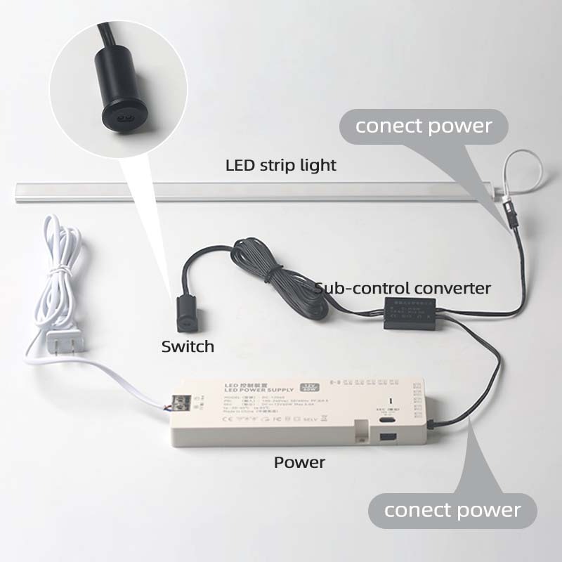 Customized Cabinet IR sensor Switch DC12V 24V Dimming touch/ir door/Pir sensor switch for Wardrobe lights