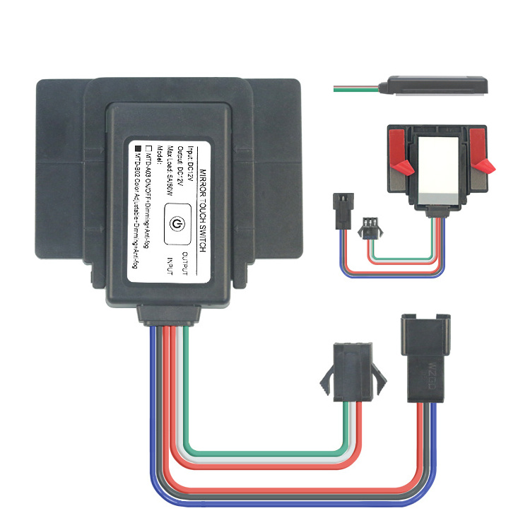 FICLUX Model:MTD-A03-2 Capacitive dimming touch mirror sensor switch LED light control sensor switch with defogging function