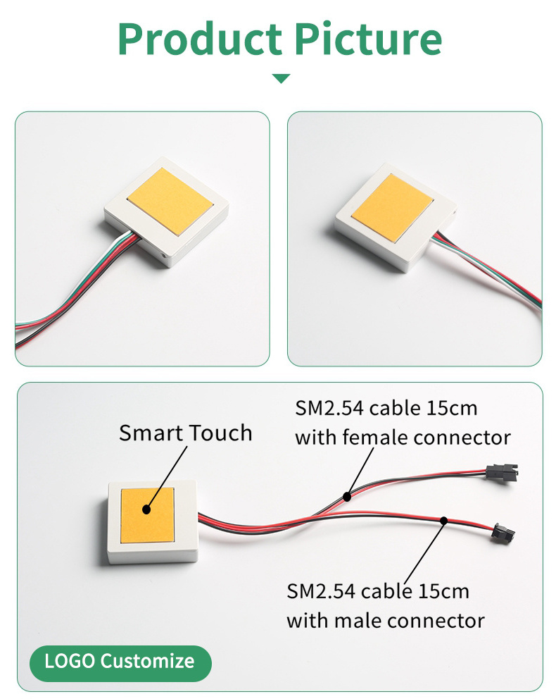 FICLUX 12V 60W ON OFF Bathroom Switch vanities Led Lighting Make Up vanities  touch sensor switch