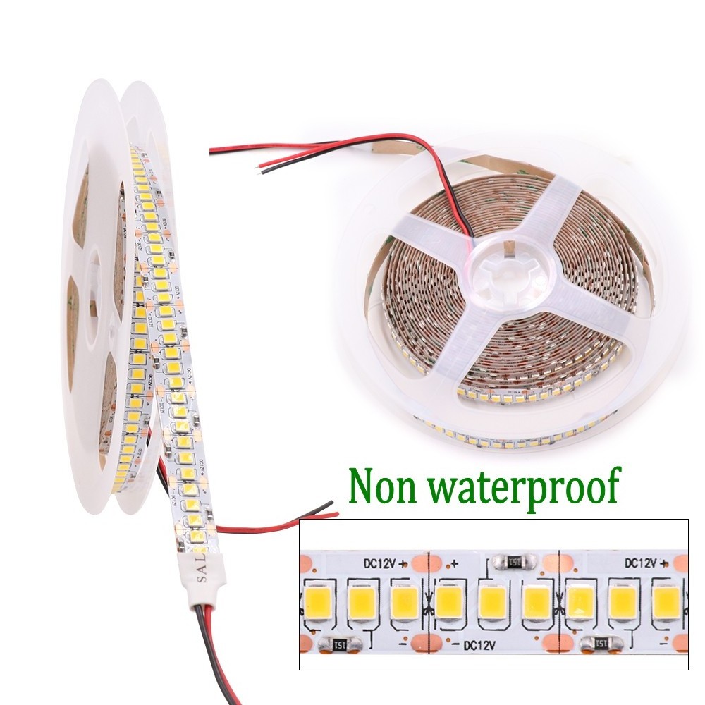 High Lumen CRI70 DC12V/24V 10W LED Strip Tape Light 120leds/m SMD 2835 Flexible Led Strip