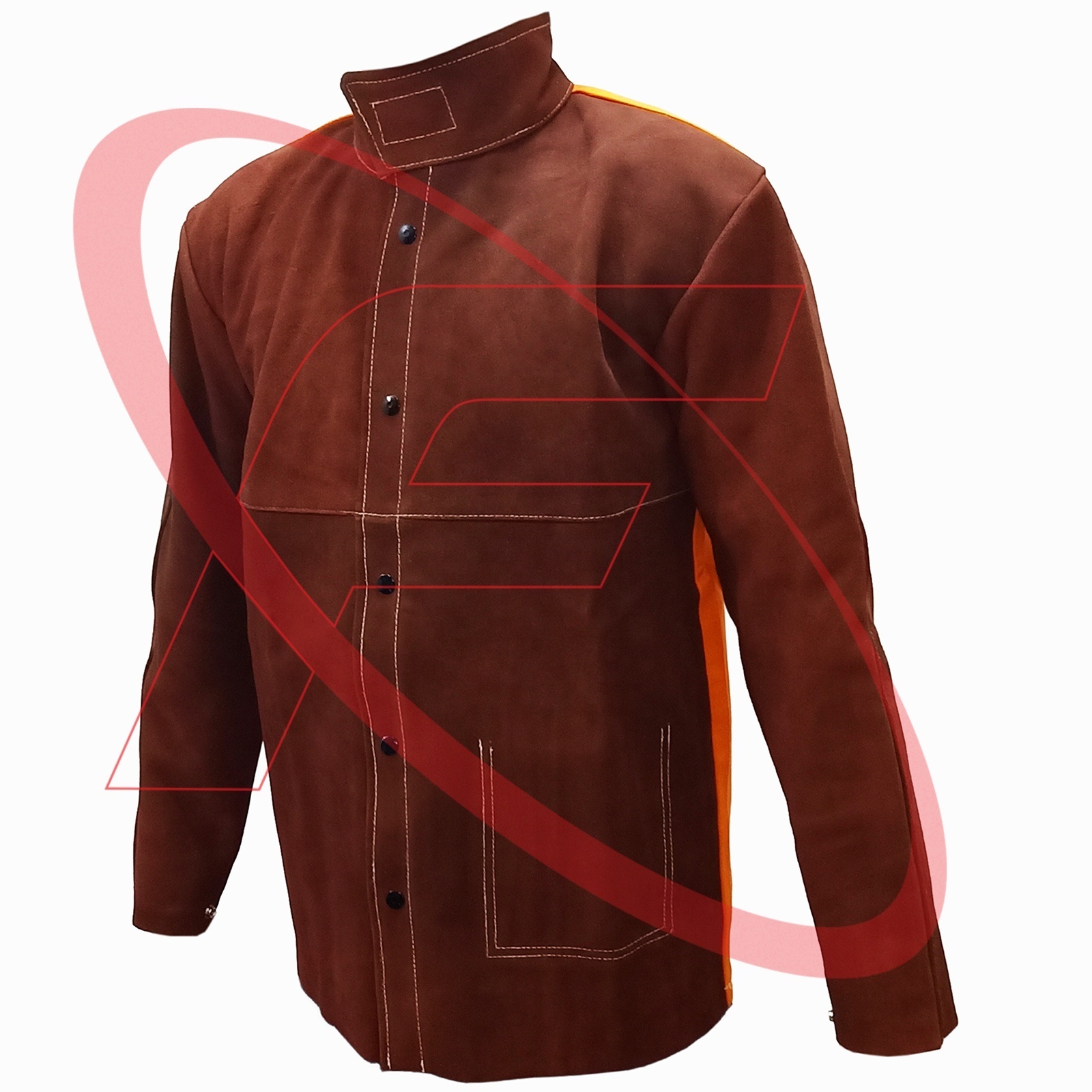 Welder's Safety Suit Welding Cowhide Split Leather Welder Safety Wear Resistance High Quality Strong Stitched Suit