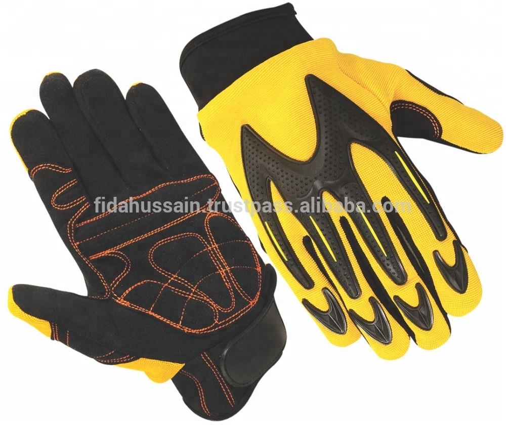 Custom Waterproof Anti-Vibration Leather Gloves from Pakistan Mechanic Gloves For Construction Gants de Travail