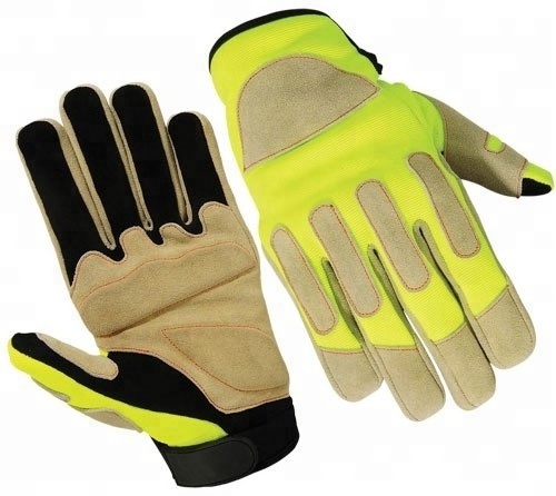 Custom Waterproof Anti-Vibration Leather Gloves from Pakistan Mechanic Gloves For Construction Gants de Travail