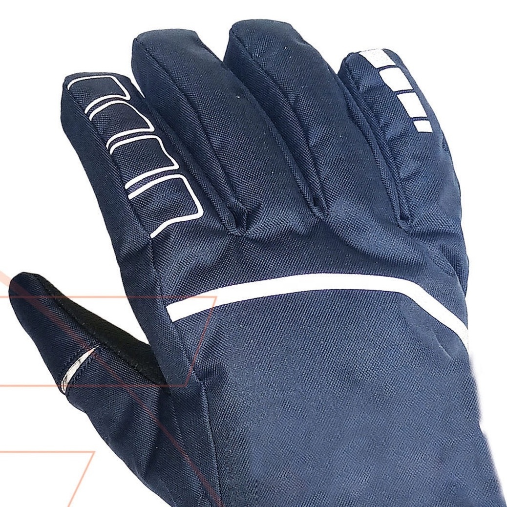 Dress Blue Winter Mechanic Gloves in Synthetic Leather with Silicon Print Palm 2024 Wholesale Glove Leather gloves from Pakistan