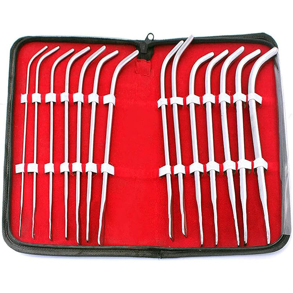 Curved Van Buren Sound Urethral Set of 8 Gynecology Surgical Instruments Set of 8 pcs Kit OB/Gynecology Surgical