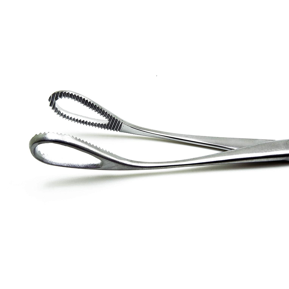 High Quality Surgical Sponge Holding Forceps 10.5 Straight Tip Gynecology Forceps Surgical Dressing & Tissue Forceps