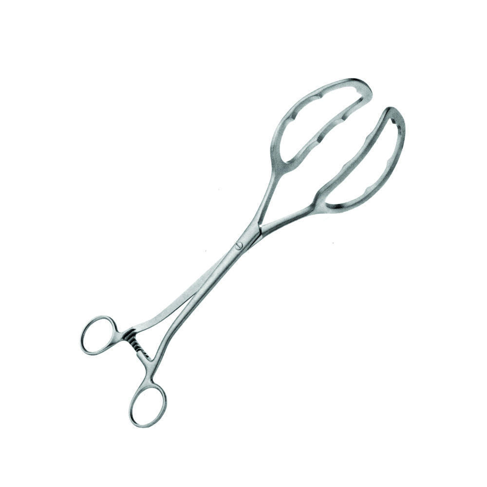 Manufactured of Stainless Steel Heaney Hysterectomy Clamps Curved 2-Tooth Box Joint Gynecology Instruments 23 cm/ 9