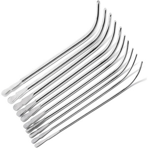 Van Buren Urethral Sounds Set  Large Dilatator-Set 100% Stainless Steel Curved Van Buren Sound Urethral Set of 8