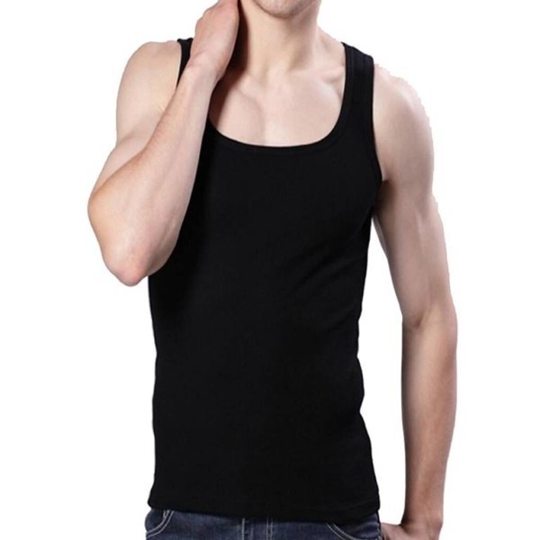 Wholesale Tank Tops For Men White Color Plain Design Men's Singlets