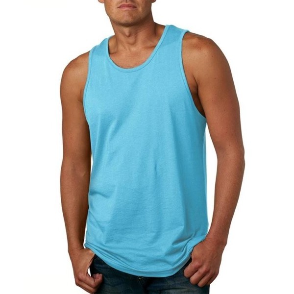 Wholesale Tank Tops For Men White Color Plain Design Men's Singlets