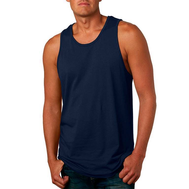 Wholesale Tank Tops For Men White Color Plain Design Men's Singlets