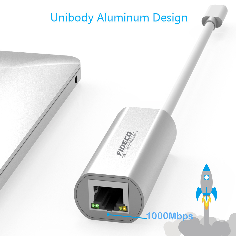 FIDECO Firewire 3.1 Usb-c Network Lan Hub To Rj45 30 3.0 Gigabit Usb 10 100 100mbps Ethernet Adapter