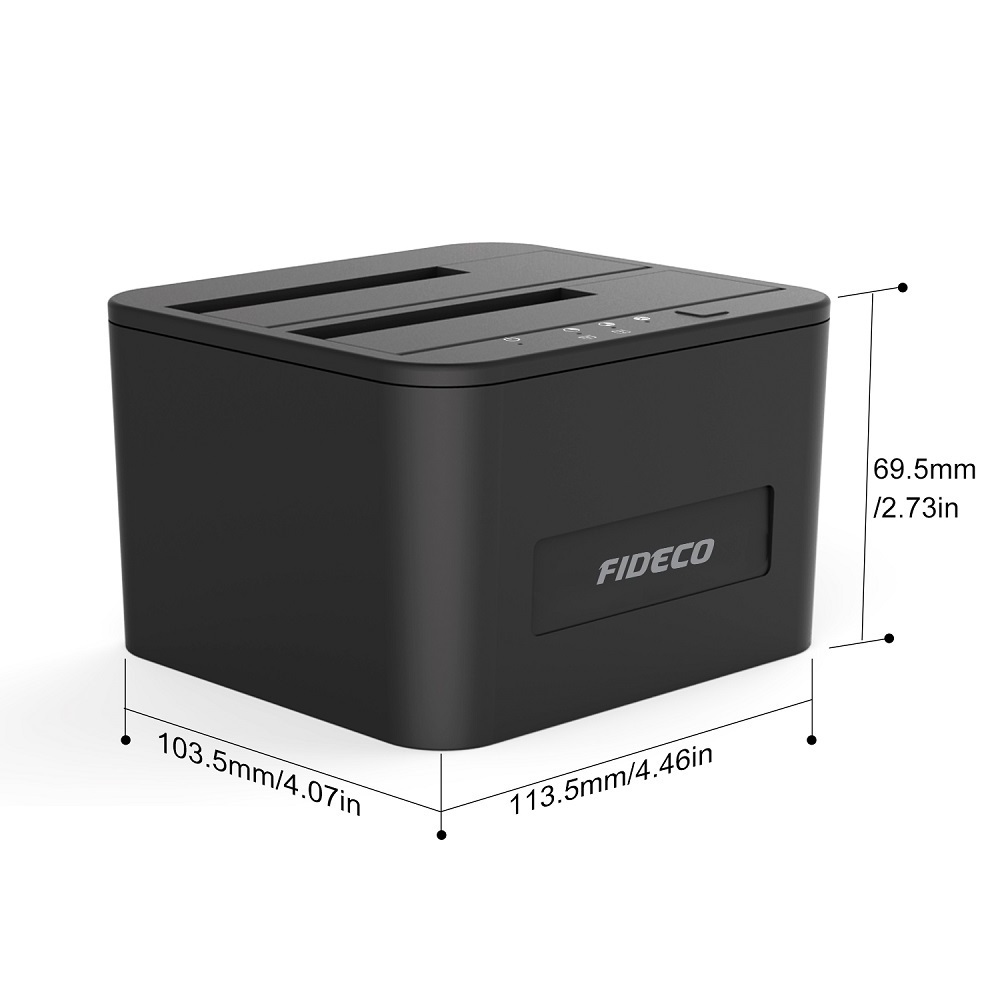 FIDECO USB 3.0 4 bay 2.5 3.5 hard drive docking station duplicator for sata hdd ssd with clone