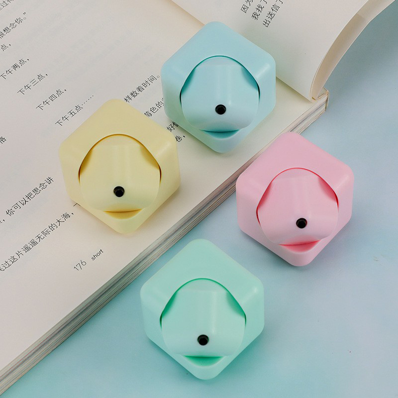 HLC338 Solid Color Decompression Spinning Top Dice Cube Square Fidget Spinner Toy Spinning Top Square Fidget Spinner Dice