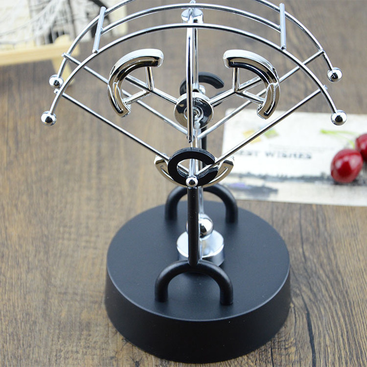 ZD364 Wholesale Creative Scientific Metal Swing Ball Toys Home Decoration Crafts Electronic Perpetual Motion Desk Toys