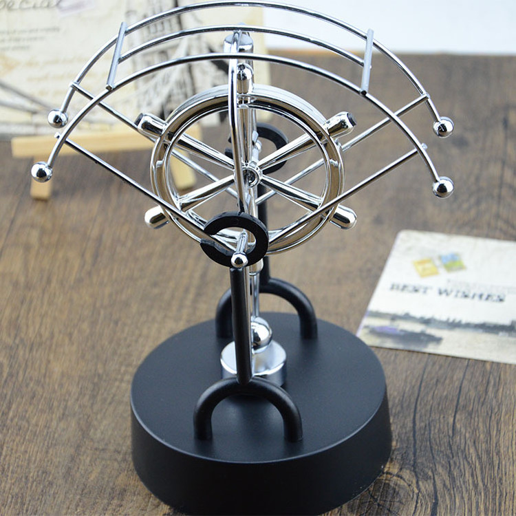 ZD364 Wholesale Creative Scientific Metal Swing Ball Toys Home Decoration Crafts Electronic Perpetual Motion Desk Toys